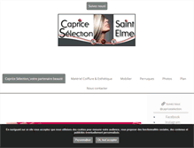 Tablet Screenshot of caprice-selection.com